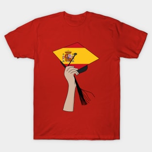 Holding the Square Academic Cap Spain T-Shirt